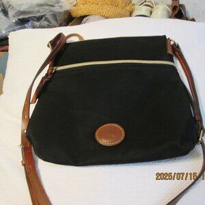Dooney & Bourke Black Canvas Crossbody Bag
